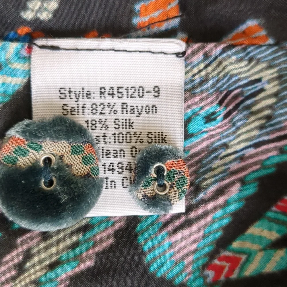 Johnny Was Marami Burnout Velvet Blazer, Size L - Picture 7 of 7